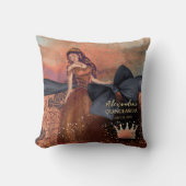 ヴィンテージエレガント銅バラキンセアニラキープサケ クッション (正面)