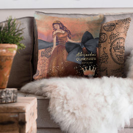 ヴィンテージエレガント銅バラキンセアニラキープサケ クッション