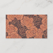 ヴィンテージエレガント銅バラキンセアニラ座席表 プレイスカード (裏面)