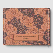 ヴィンテージエレガント銅バラキンセアニラ ゲストブック (裏面)