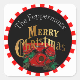 ヴィンテージエレガント電話パーソナライズされた スクエアシール