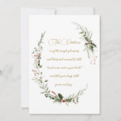 ヴィンテージエレガント非写真水彩緑化 シーズンカード (正面)