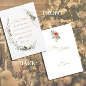 ヴィンテージエレガント非写真水彩緑化 シーズンカード