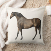 ヴィンテージエレガント馬イラストレーション馬術団 クッション (ブランケット)