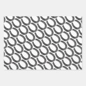 ヴィンテージエレガント馬蹄型ギフティング ラッピングペーパーシート (正面)