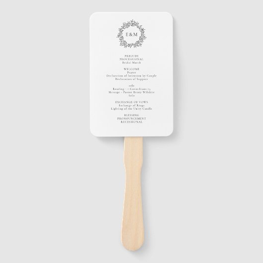 ヴィンテージエレガント黒葉計画 ハンドファン (正面)