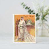 ヴィンテージエレガント1930年代ブライドブライダルシャワー 招待状 (スタンド正面)