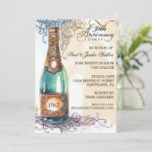 ヴィンテージエレガント50周年パーティー招待状 招待状 (スタンド正面)