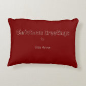 ヴィンテージエレガント·オン·ホース·アクセント枕 アクセントクッション (裏面)