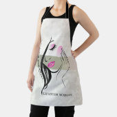 ヴィンテージエレガント、シック、レース、ガールシルエット エプロン (インサイチュ)