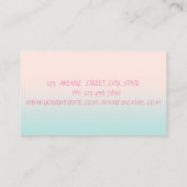 ヴィンテージエレガント,シック,レース 名刺 (裏面)