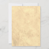 ヴィンテージエレガント、不気味ハロウィーンの赤ちゃんシャワー 招待状 (裏面)