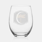 ヴィンテージエレガント、魔法ビクトリアンの童話 ステムなしワイングラス (裏面)