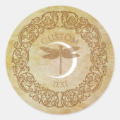 ヴィンテージエレガント、魔法ビクトリアンの童話 ラウンドシール (正面)