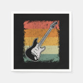 ヴィンテージエレキギターギターギターギフト スタンダードカクテルナプキン (正面)