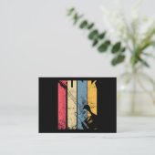 ヴィンテージエレキギターファンク音楽愛好家ギフト 名刺 (スタンド正面)