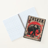 ヴィンテージエレファントサファリポスター日本のプロパガンダ ノートブック (内部)