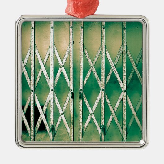 ヴィンテージエレベータゲート メタルオーナメント (正面)