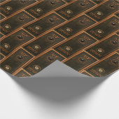 ヴィンテージエレベータボタンプレート金属真鍮アンティーク ラッピングペーパー (角)