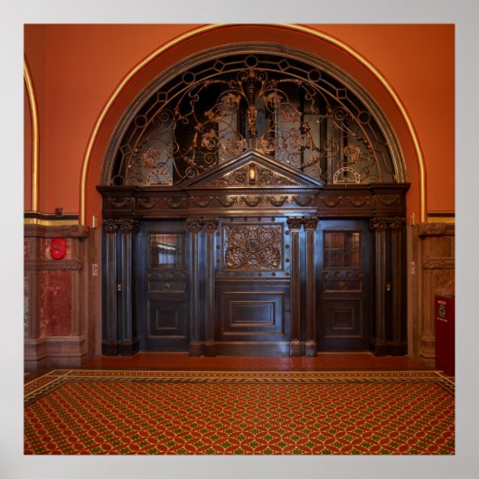 ヴィンテージエレベーター ポスター (正面)