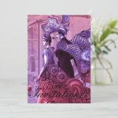 ヴィンテージエンゲージメントパーティー招待状 - 2枚のイメージ 招待状 (スタンド正面)