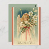 ヴィンテージエンジェルとスタービームイースター ポストカード (正面/裏面)