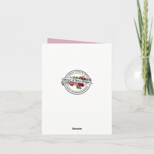 ヴィンテージエンジェルとバラヴァレンティーンズデイカード シーズンカード (裏面)