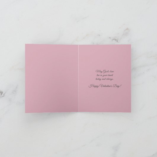 ヴィンテージエンジェルとバラヴァレンティーンズデイカード シーズンカード (内部)