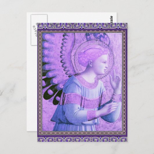 ヴィンテージエンジェルアートワーク ポストカード (正面/裏面)