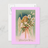 ヴィンテージエンジェルイースターポストカード シーズンポストカード (正面/裏面)