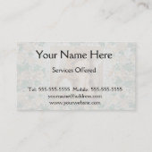 ヴィンテージエンジェルウィズイエローローズ 名刺 (裏面)