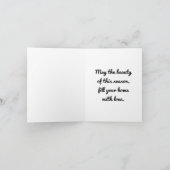 ヴィンテージエンジェルウィズツリーホリデーカード シーズンカード (内部)