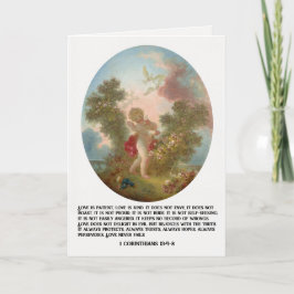 ヴィンテージエンジェルキリスト教信仰バレンタインデー シーズンカード