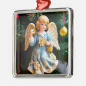 ヴィンテージエンジェルクリスマスオーナメント メタルオーナメント (左)