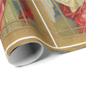 ヴィンテージエンジェルクリスマスグリーティングスーペリアルクオリティ ラッピングペーパー (ロールコーナー)