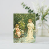 ヴィンテージエンジェルクリスマスポストカード シーズンポストカード (スタンド正面)