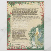 ヴィンテージエンジェルクリスマスレター (正面)