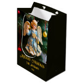 ヴィンテージエンジェルクリスマス ミディアムペーパーバッグ (正面アングル)