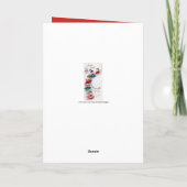 ヴィンテージエンジェルスクリスマスレトロ追加メッセージカード シーズンカード (裏面)