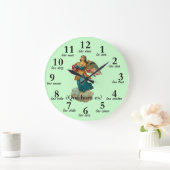 ヴィンテージエンジェルスペインのタイムナンバークロック ラージ壁時計 (ホーム)