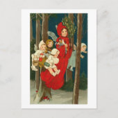 ヴィンテージエンジェルズアットナイトカード ポストカード (正面)