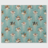 ヴィンテージエンジェルズインスターズミュージカル楽器 ラッピングペーパー (フラット)