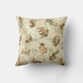 ヴィンテージエンジェルズキラキラ金ゴールドID136 クッション (裏面)