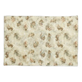 ヴィンテージエンジェルズキラキラ金ゴールドID136 枕カバー (裏面-左)