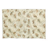 ヴィンテージエンジェルズキラキラ金ゴールドID136 枕カバー (正面左)