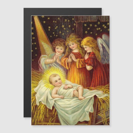 ヴィンテージエンジェルズヴィッティングザベビーイエズスホリデイカー (正面/裏面)