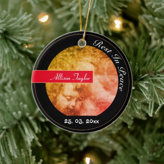 ヴィンテージエンジェルチャイルド&ストーミー天国/クリスマス セラミックオーナメント (ツリー)