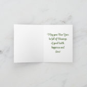 ヴィンテージエンジェルニューイヤーホリデーカード シーズンカード (内部)