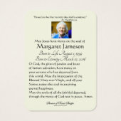 ヴィンテージエンジェルバラ葬儀メモリアルホーリーカード –  (裏面)