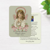 ヴィンテージエンジェルバラ葬儀メモリアルホーリーカード –  (デスク)